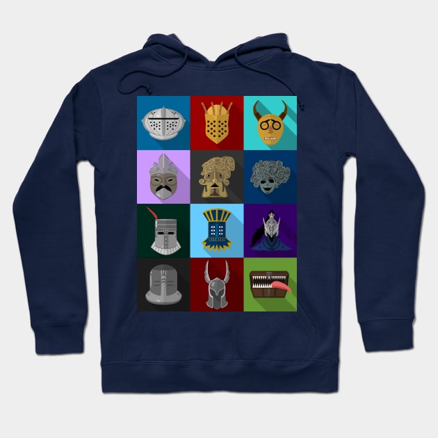 Dark Souls - Flat Helms Hoodie by DigitalCleo